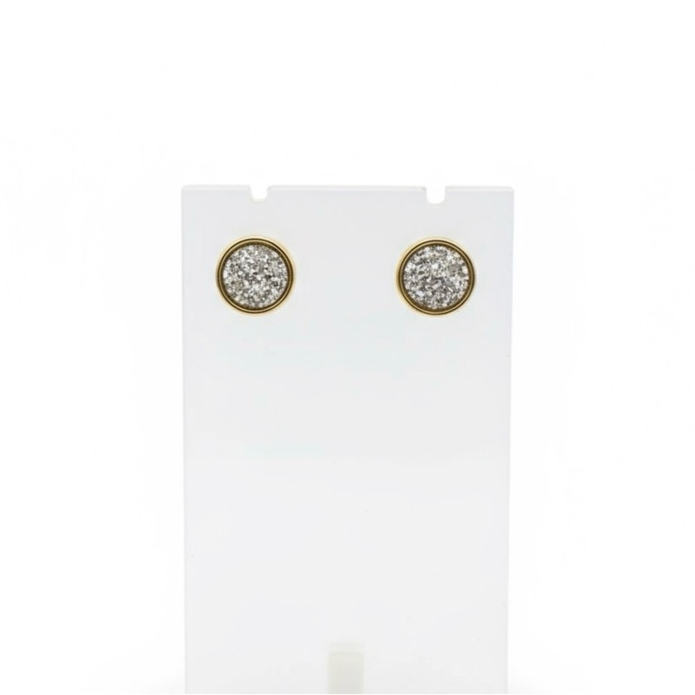⚜️3 for $30⚜️ Vintage Silver Tone Druzy Stud Earrings